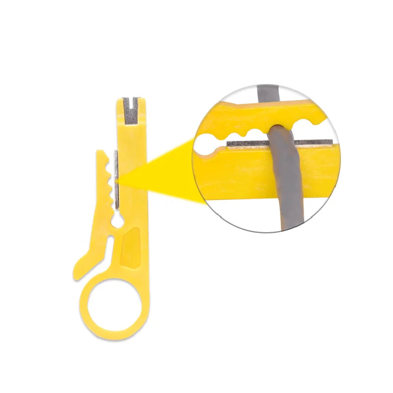 Wire Tracker Stripping Cutter Crimping Tool Cable Stripper Knife Crimper Plier Mini Portable Decrustation Electrical Straight