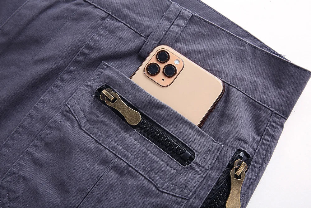 Men's Cargo Shorts 2023 Summer Army Military Cotton Loose Tactical Joggers Shorts Men Multiple Pockets Work Casual Short Pants