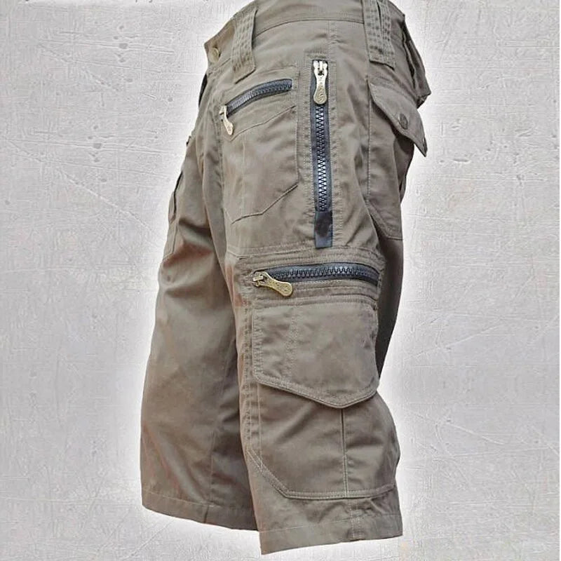 Men's Cargo Shorts 2023 Summer Army Military Cotton Loose Tactical Joggers Shorts Men Multiple Pockets Work Casual Short Pants