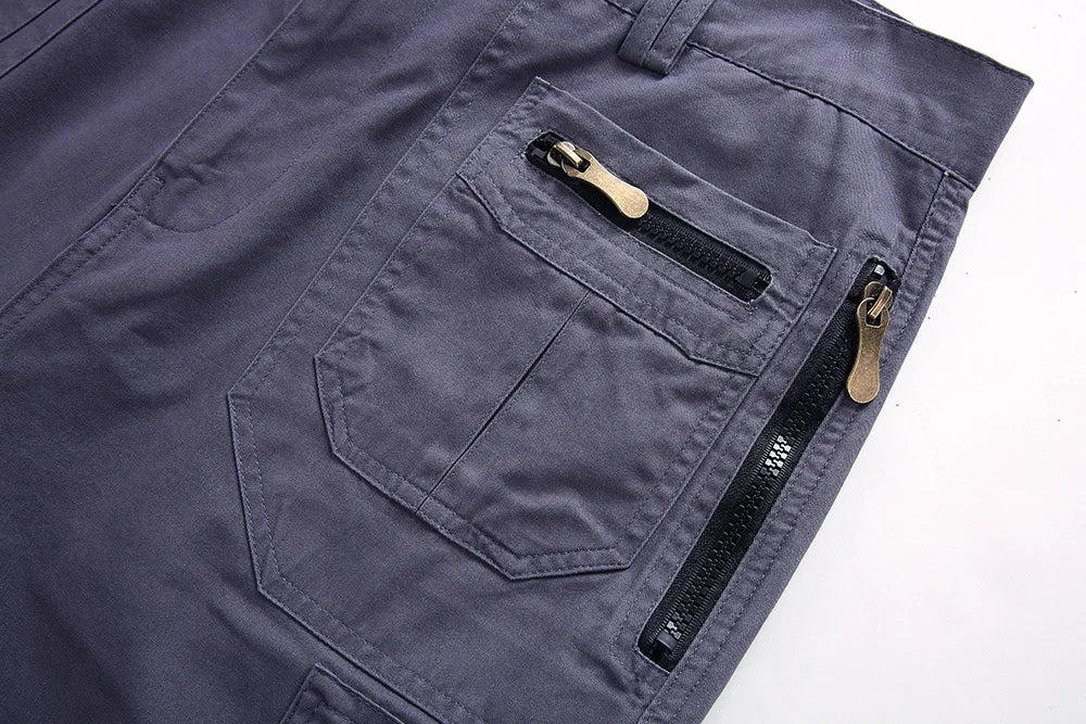 Men's Cargo Shorts 2023 Summer Army Military Cotton Loose Tactical Joggers Shorts Men Multiple Pockets Work Casual Short Pants
