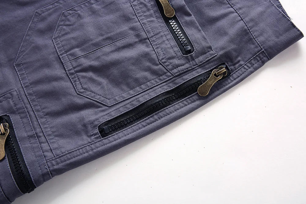 Men's Cargo Shorts 2023 Summer Army Military Cotton Loose Tactical Joggers Shorts Men Multiple Pockets Work Casual Short Pants