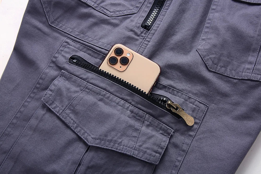 Men's Cargo Shorts 2023 Summer Army Military Cotton Loose Tactical Joggers Shorts Men Multiple Pockets Work Casual Short Pants