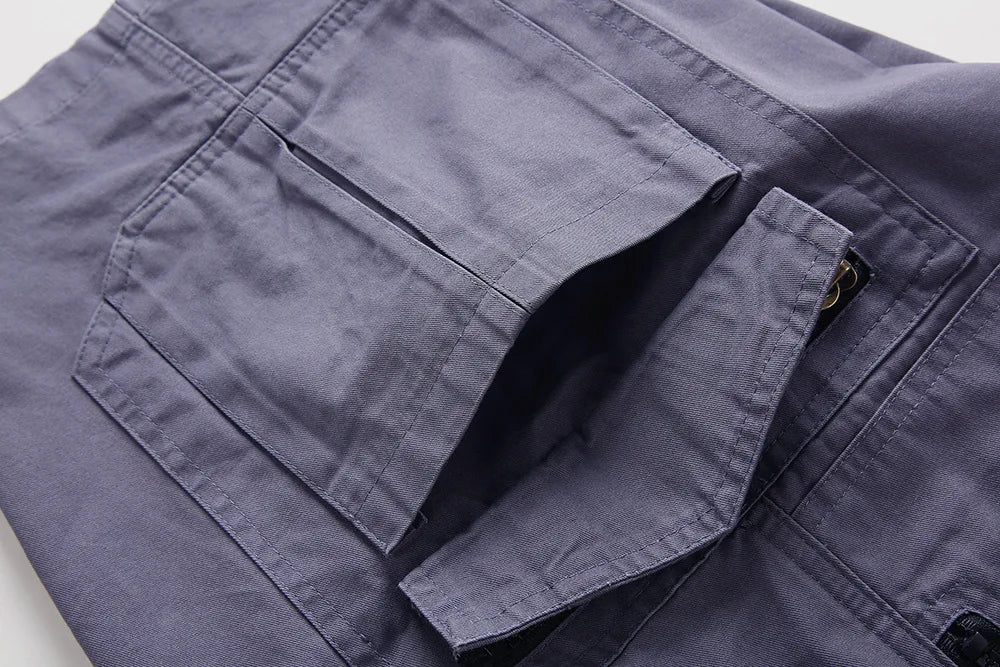 Men's Cargo Shorts 2023 Summer Army Military Cotton Loose Tactical Joggers Shorts Men Multiple Pockets Work Casual Short Pants