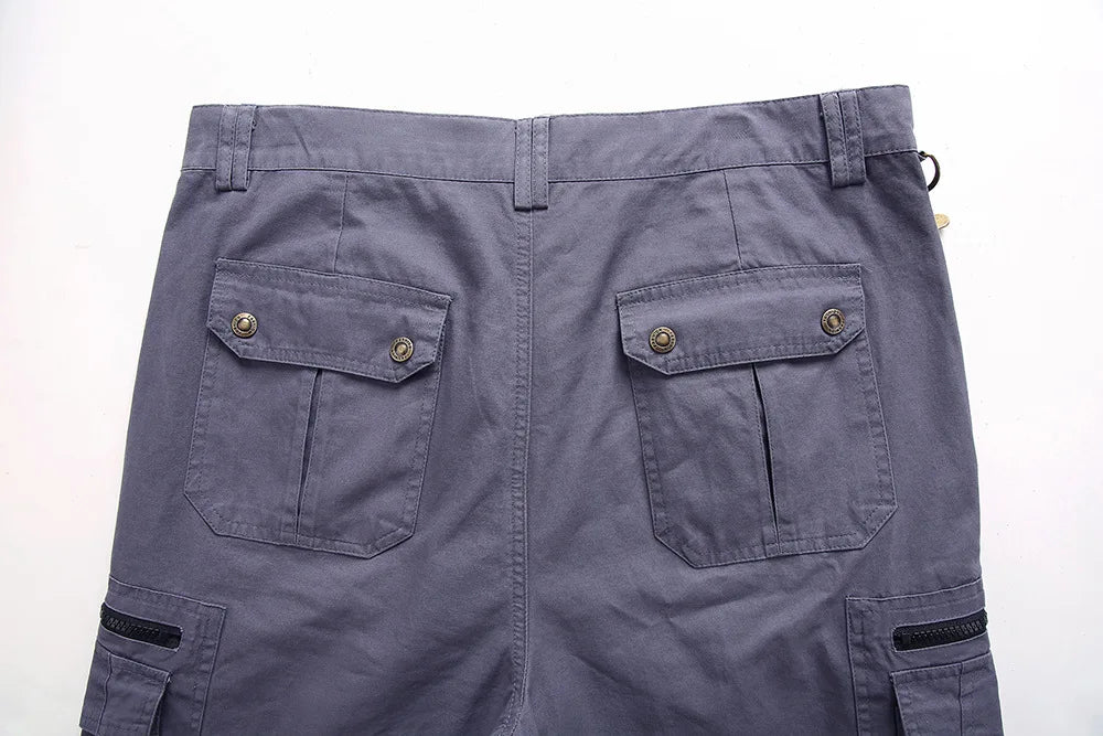 Men's Cargo Shorts 2023 Summer Army Military Cotton Loose Tactical Joggers Shorts Men Multiple Pockets Work Casual Short Pants