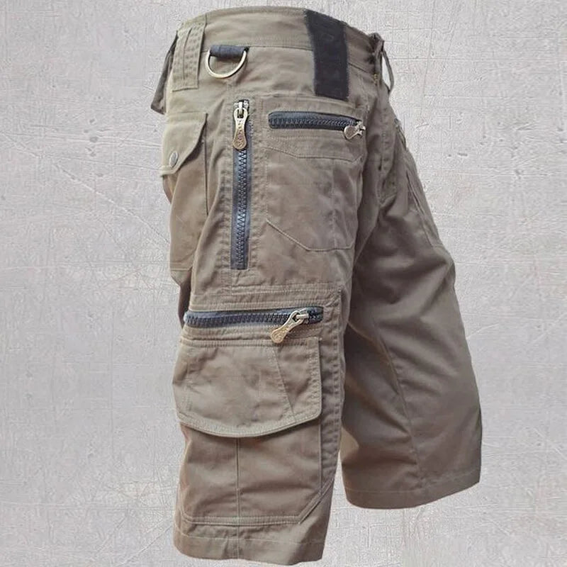 Men's Cargo Shorts 2023 Summer Army Military Cotton Loose Tactical Joggers Shorts Men Multiple Pockets Work Casual Short Pants