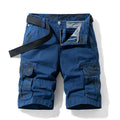 Cargo Shorts Men Spring Summer Breeches Cotton Bermuda Camouflage Denim Casual Multi-Pocket Pants Men's Cargo Short Orange