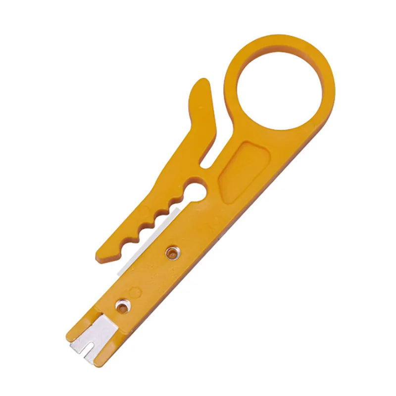 Wire Tracker Stripping Cutter Crimping Tool Cable Stripper Knife Crimper Plier Mini Portable Decrustation Electrical Straight