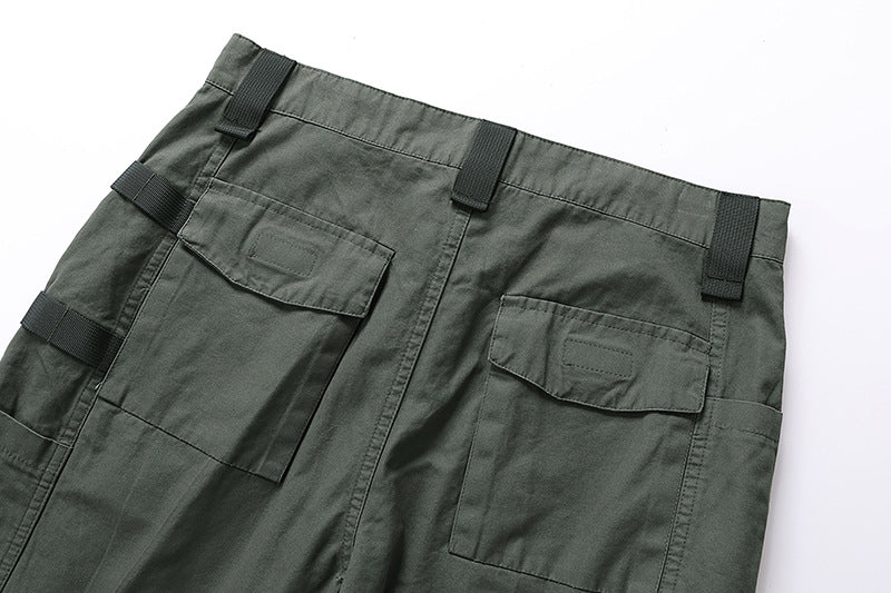 Men's Cargo Shorts 2023 Summer Army Military Cotton Loose Tactical Joggers Shorts Men Multiple Pockets Work Casual Short Pants