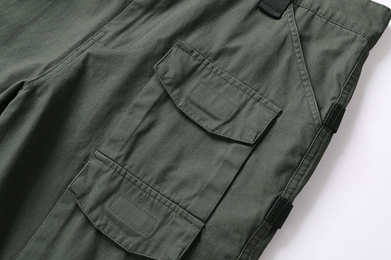 Men's Cargo Shorts 2023 Summer Army Military Cotton Loose Tactical Joggers Shorts Men Multiple Pockets Work Casual Short Pants