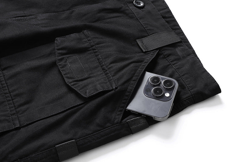 Men's Cargo Shorts 2023 Summer Army Military Cotton Loose Tactical Joggers Shorts Men Multiple Pockets Work Casual Short Pants