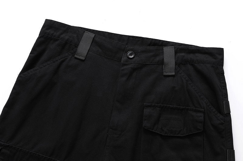 Men's Cargo Shorts 2023 Summer Army Military Cotton Loose Tactical Joggers Shorts Men Multiple Pockets Work Casual Short Pants