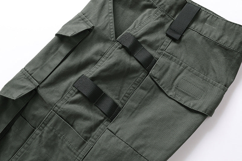 Men's Cargo Shorts 2023 Summer Army Military Cotton Loose Tactical Joggers Shorts Men Multiple Pockets Work Casual Short Pants