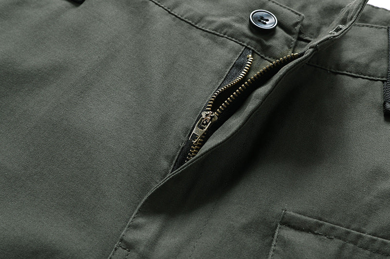 Men's Cargo Shorts 2023 Summer Army Military Cotton Loose Tactical Joggers Shorts Men Multiple Pockets Work Casual Short Pants