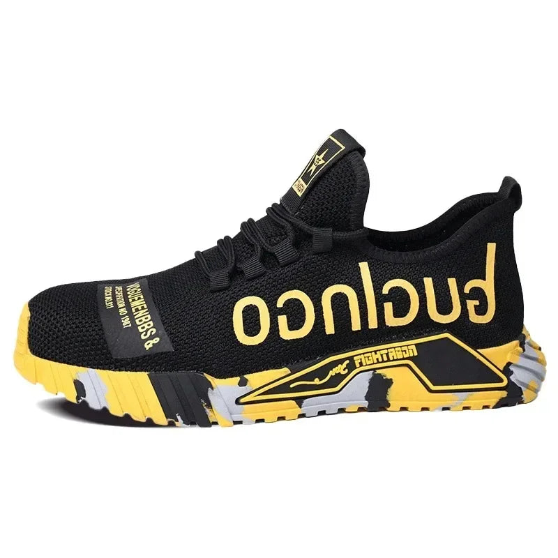 Ankle Boots Safety Shoes with Steel Toe Cap Work Sneakers Men Women Work Shoes Puncture-Proof Work Safety Boots Safety Footwear.