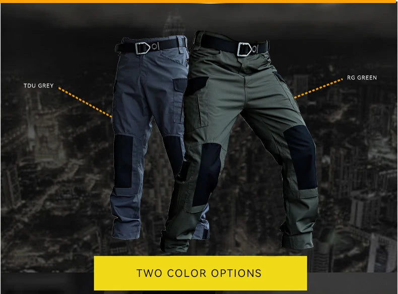 Cargo Pants Men Tactical Trousers Casual Multi Pockets Waterproof Pant Wear-Resistant Casual Trousers Outdoor Hiking Work Man