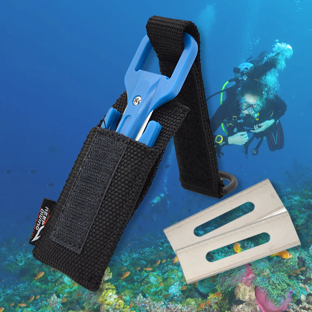 1 PCS Scuba Diving Cutting Special Knife Line Cutter Underwater Knife Secant Equipment Safety Emergency Easy Carry Accessory