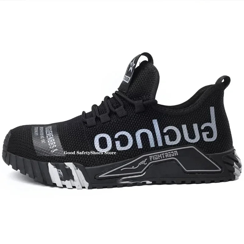 Ankle Boots Safety Shoes with Steel Toe Cap Work Sneakers Men Women Work Shoes Puncture-Proof Work Safety Boots Safety Footwear.