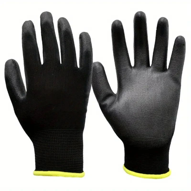 12 Pairs Protective Work Gloves Wear-resistant Non-slip Anti-static Gardening And Woodworking Machinery Safety Work Gloves