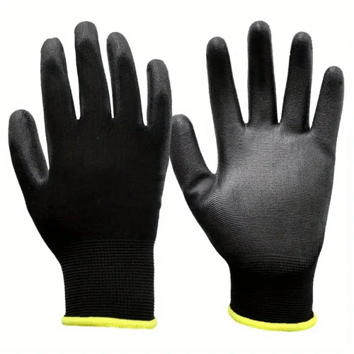 12 Pairs Protective Work Gloves Wear-resistant Non-slip Anti-static Gardening And Woodworking Machinery Safety Work Gloves
