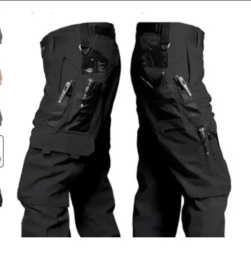 Men's Tactical Workwear Casual Pant Men Waterproof Cargo Pants Multi-pocket Wear-Resistant Outdoor Hiking Training Trousers