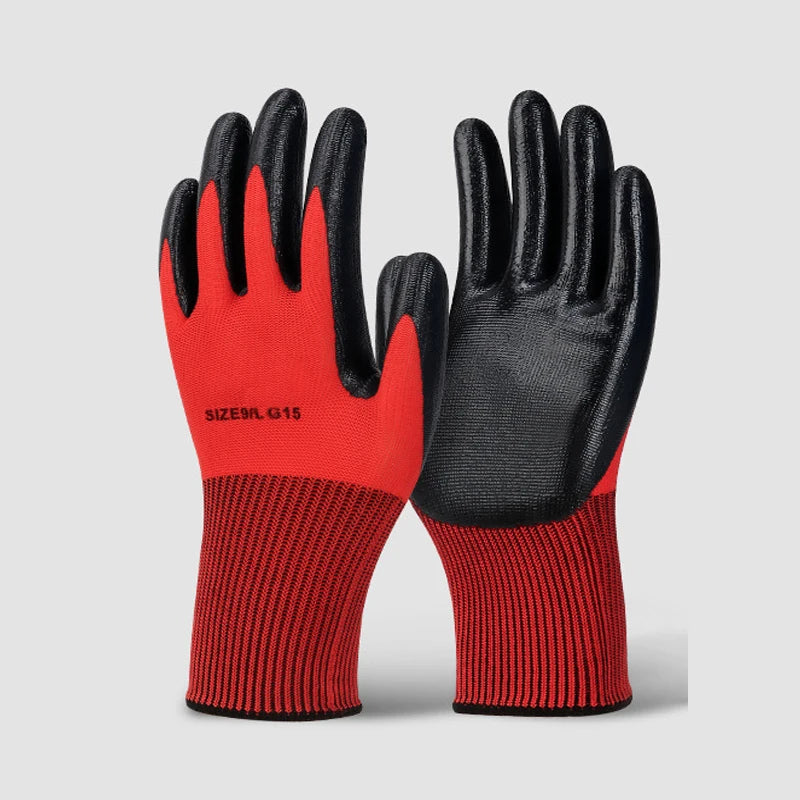 1/3/5/10/12/24 pairs of safety work gloves, used for construction,  transport，warehouse, gardening, and landscape work