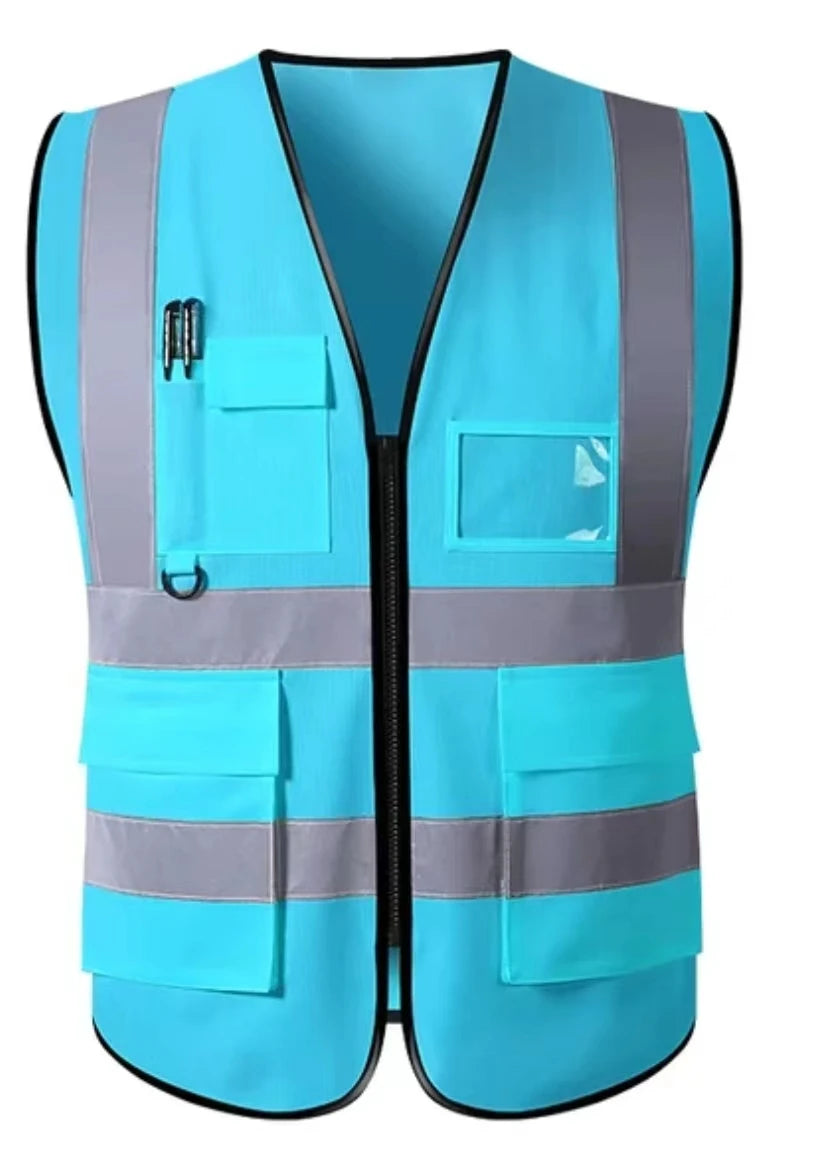 High Visibility Signal Vest Work Safety Jacket Reflective Safety Vest To Work For Men Luminous Vest Fluorescent
