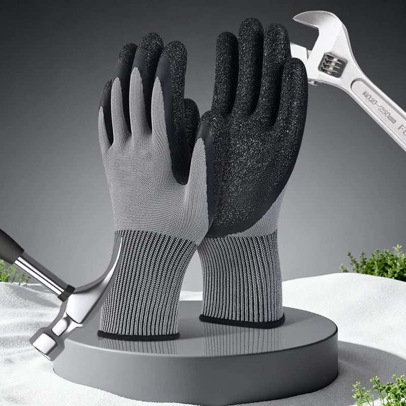 1/3/5/10/12/24 pairs of safety work gloves, used for construction,  transport，warehouse, gardening, and landscape work