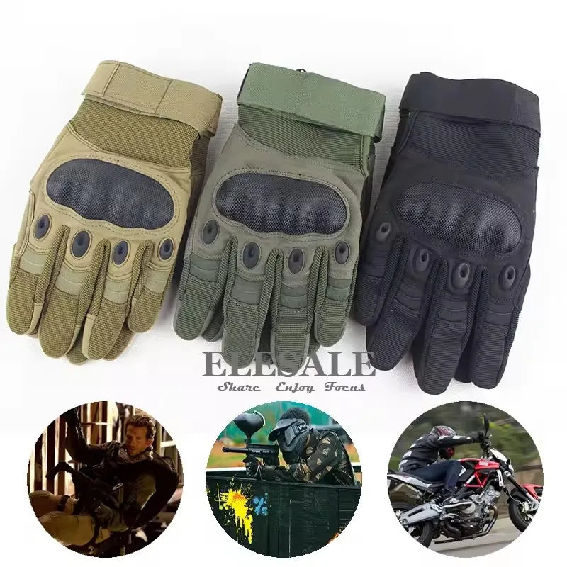New Full Finger Tactical Gloves For Outdoor Sports Hunting Cycling Airsoft CS Paintball Hands Work Safety Gloves