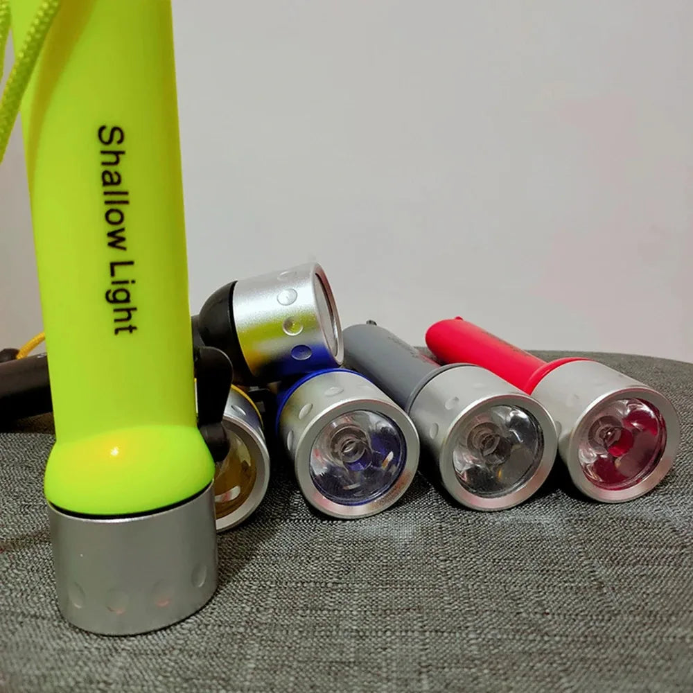 Powerful Super Bright Flashlight Diving Hunting High Lumen LED Outdoor Camping Light Waterproof Mini Portable Lighting Lantern