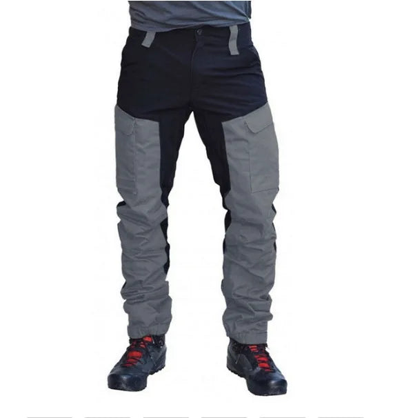 Men's Cargo Pants Outdoor Tactical Work Pants Military Sportswear Color Block Casual Joggers for Hiking Summer pants thin ﻿