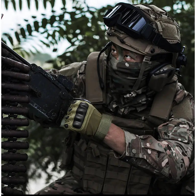 New Full Finger Tactical Gloves For Outdoor Sports Hunting Cycling Airsoft CS Paintball Hands Work Safety Gloves