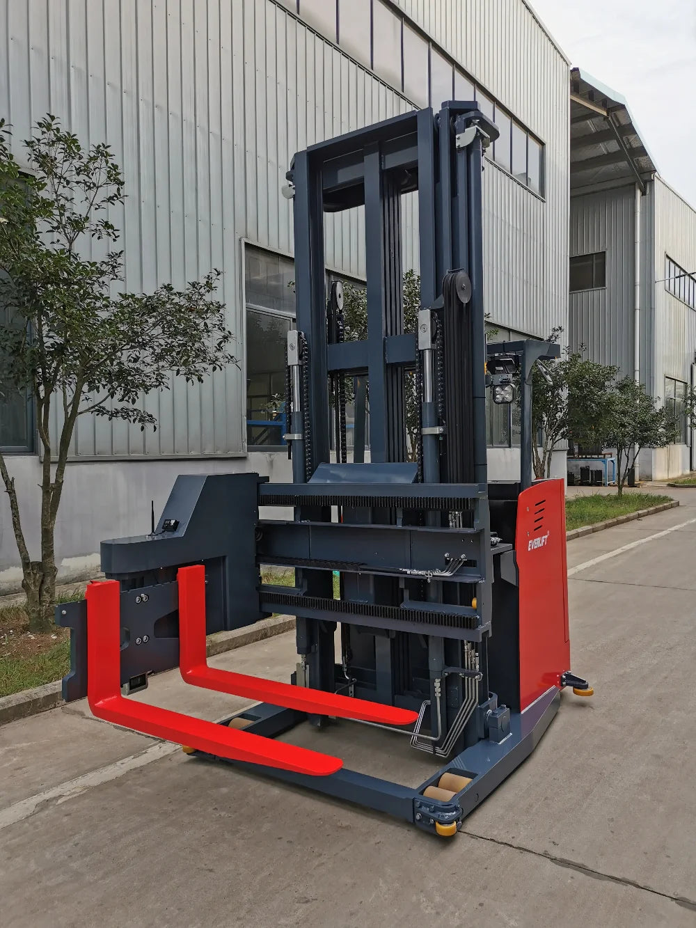 Narrow Aisle Forklift  Electric 3 Way Pallet Stacker 1ton 1.5 Ton VNA Forklift with AGV System Optional Lithium Battery