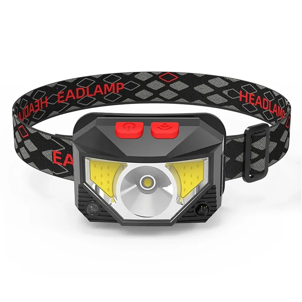 Powerful 5 LED Headlamp USB Rechargeable Headlamp Fishing Head Flashlight Waterproof Hunting Camping Outdoor Run Hiking Light