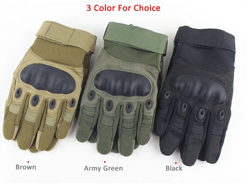 New Full Finger Tactical Gloves For Outdoor Sports Hunting Cycling Airsoft CS Paintball Hands Work Safety Gloves