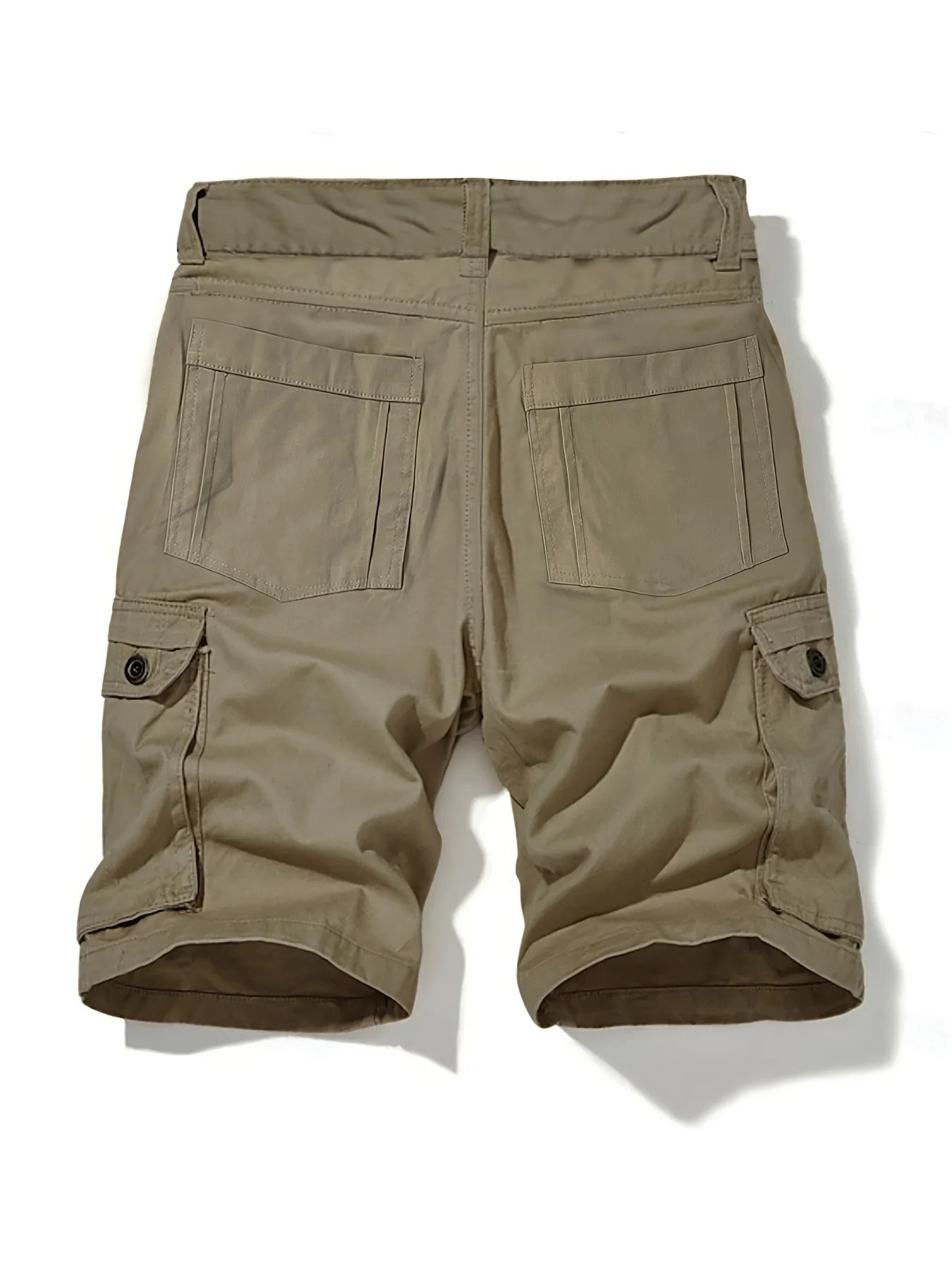 Men's Cargo Shorts featuring AWGR print equipped with multifunctional utility pockets Crafted from non-stretch fabric with a zip