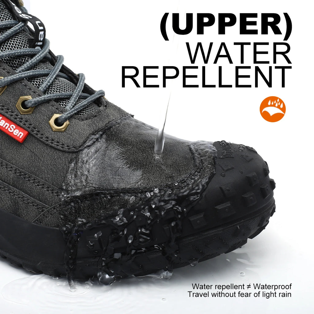 Men's Safety Work Boots Steel Toe Anti-smash Safety Shoes Wear-resisting Anti-Puncture Sole Fashionable Boots Forging Workshop