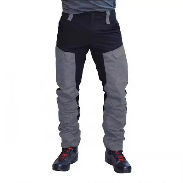 Men's Cargo Pants Outdoor Tactical Work Pants Military Sportswear Color Block Casual Joggers for Hiking Summer pants thin ﻿