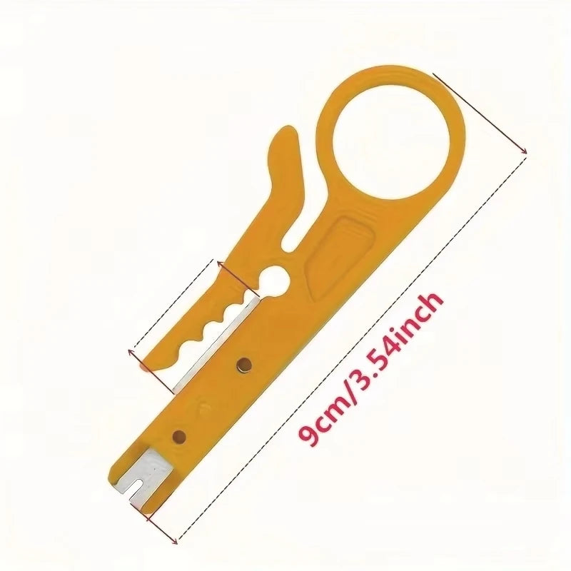 2PC Wire Stripper Knife Crimper Pliers Crimping Tool Cable Stripping Wire Cutter Multi Tools Cut Line Multifunctional Hand Tools