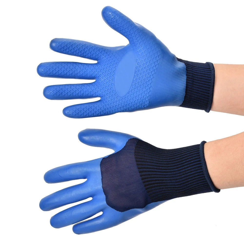Labor  Gloves Anti slip Latex Labor  Work Gloves Wear Resistance Waterproof Safety Gloves Latex Work Waterproof Safety Gloves