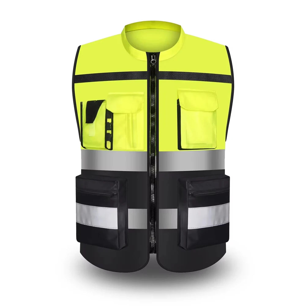 Safety Vest Custom LOGO TEXT High Visibility Working Clothes Construction Work Uniform Engineer Safety Vest