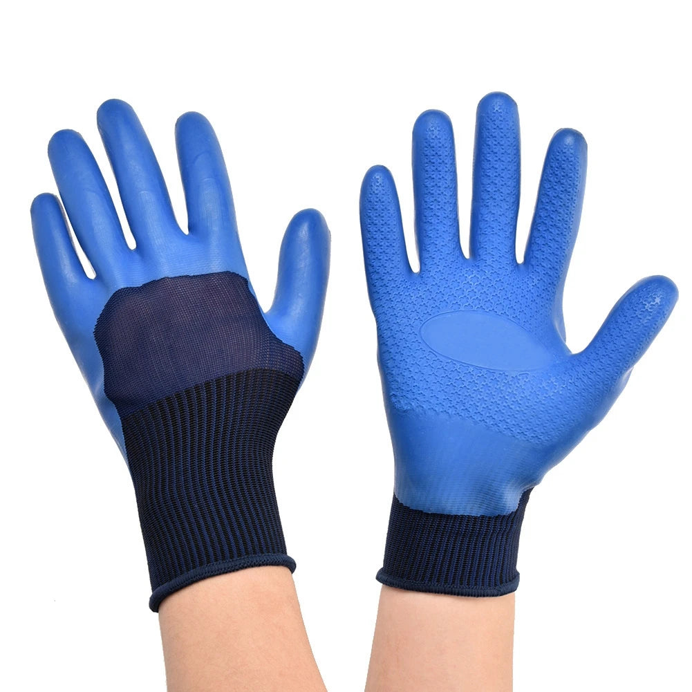 Labor  Gloves Anti slip Latex Labor  Work Gloves Wear Resistance Waterproof Safety Gloves Latex Work Waterproof Safety Gloves