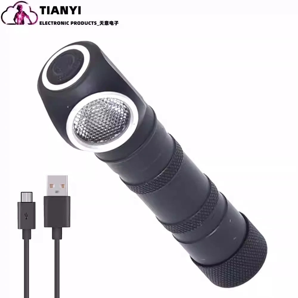 High-brightness outdoor corner headlamp with strong light, made of aluminum alloy and waterproof, suitable for camping or mainte