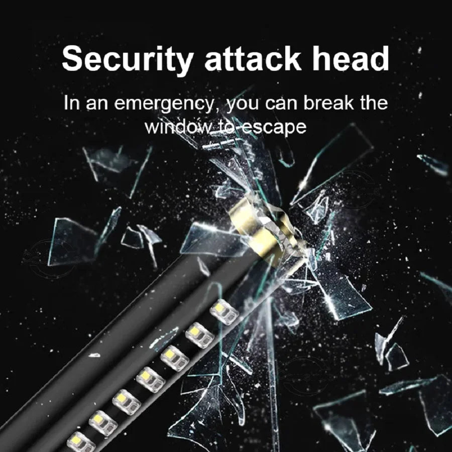 Super Powerful LED Flashlight 18650 Rechargeable Self Defense Flash Light Built-in Battery High Power Torch Tactical Hand Lamps