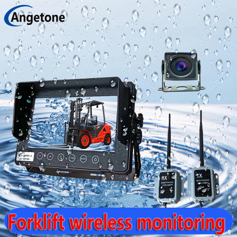 Forklift Wireless Waterproof Display Surveillance Camera HD AHD720P960P1080P Full Color Wide Angle Rear View Truck Truck 12V24V