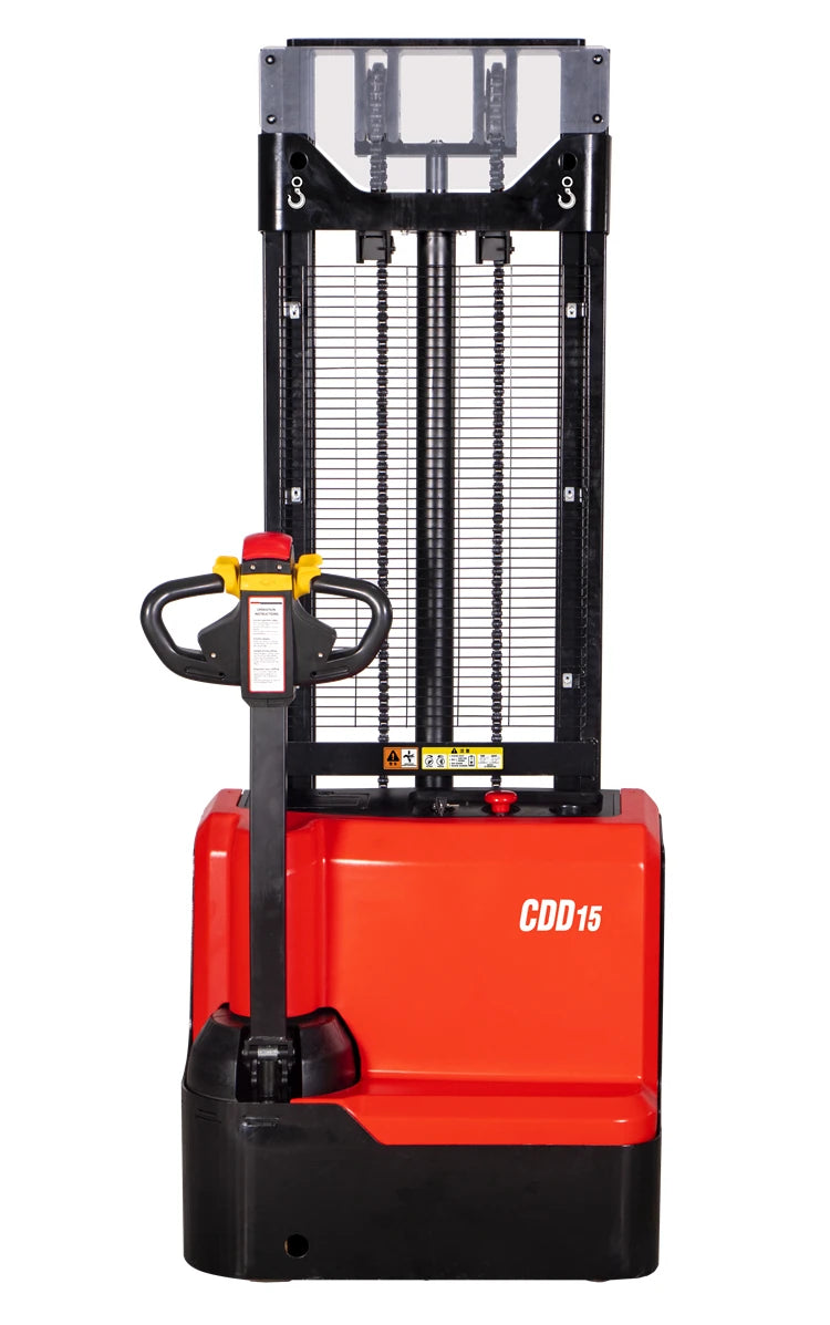 Electric Self-propelled Forklift with a Load Capacity of 1.5 Tons and a Lifting Height of 3 Meters  Electric Stacker Forklift