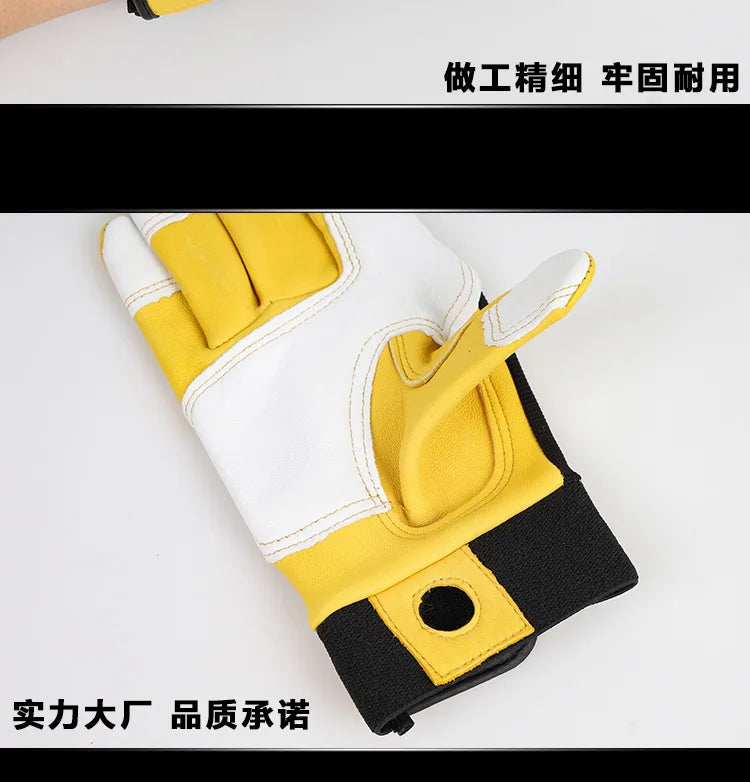 1 Pair Safety Work Gloves Builder Gloves Gardening Gloves Light-Duty Mechanic Gloves  Sheepskin Works Gloves for M/L/XL/XXL