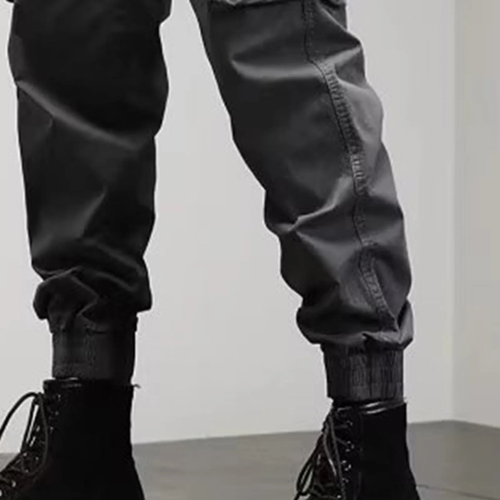 Cargo Pants for Mens Elastic Casual Trousers Zipper Multi Pocket Joggers Male Trousers Work Pants Jogging Pants