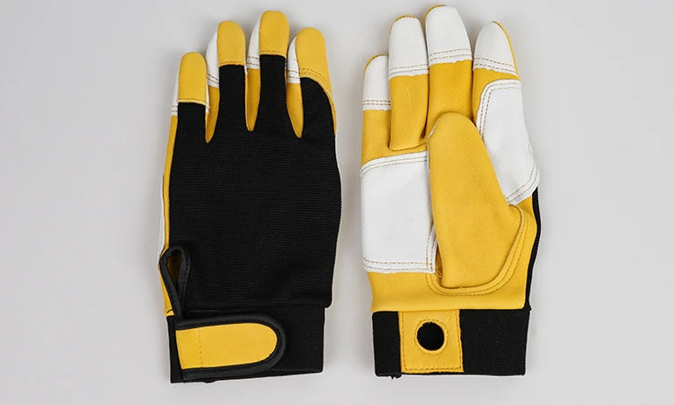 1 Pair Safety Work Gloves Builder Gloves Gardening Gloves Light-Duty Mechanic Gloves  Sheepskin Works Gloves for M/L/XL/XXL