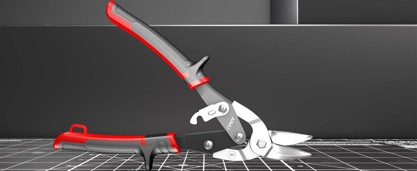 AIRAJ  Aviation Scissor Tin Snips Metal Sheet Cutting Snip Cutter Multi-directional Scissors Industrial Professional Hand Tool