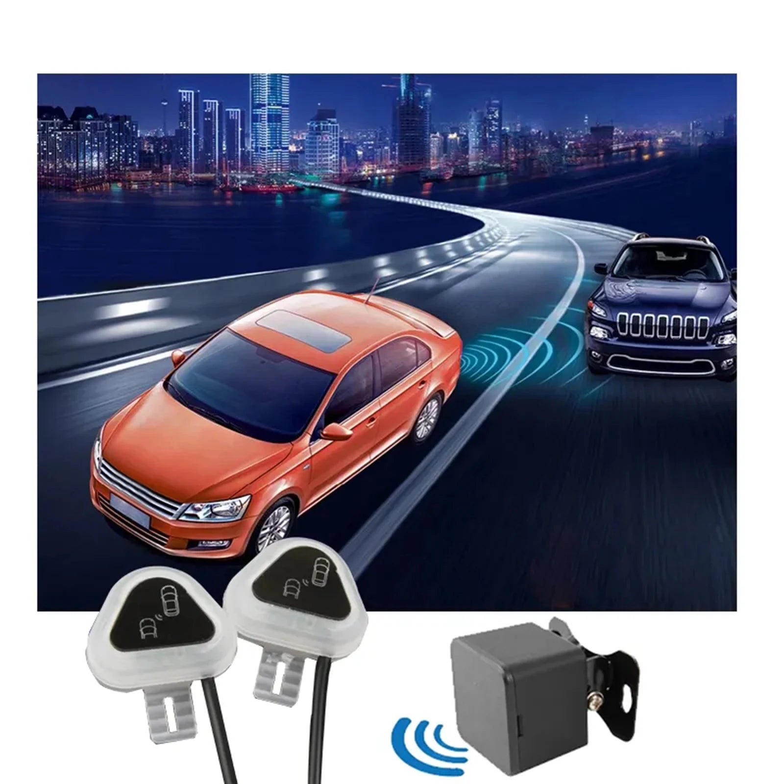 77Ghz BSD 24V Car Blind Spot Monitoring System Ip67 Waterproof Millimeter Wave Radar LCA 50M Rader Sensor for Truck Van